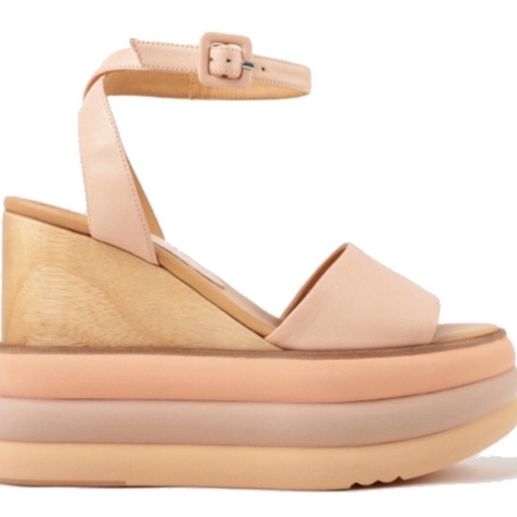 Paloma Barceló Pink Rosie Layered Wedges Sandal - Picture 8 of 8